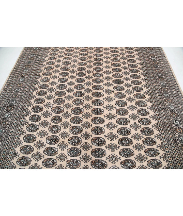 Pakistani Bokhara Rug 7' 10" x 10' 2" Hand-Knotted | No. AT52471