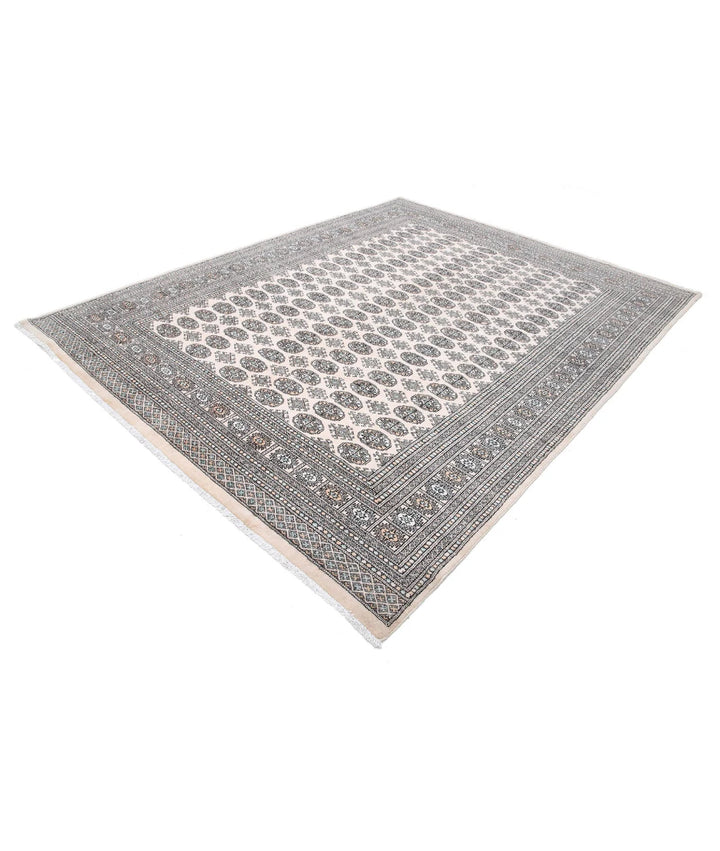 Pakistani Bokhara Rug 7' 10" x 10' 2" Hand-Knotted | No. AT52471