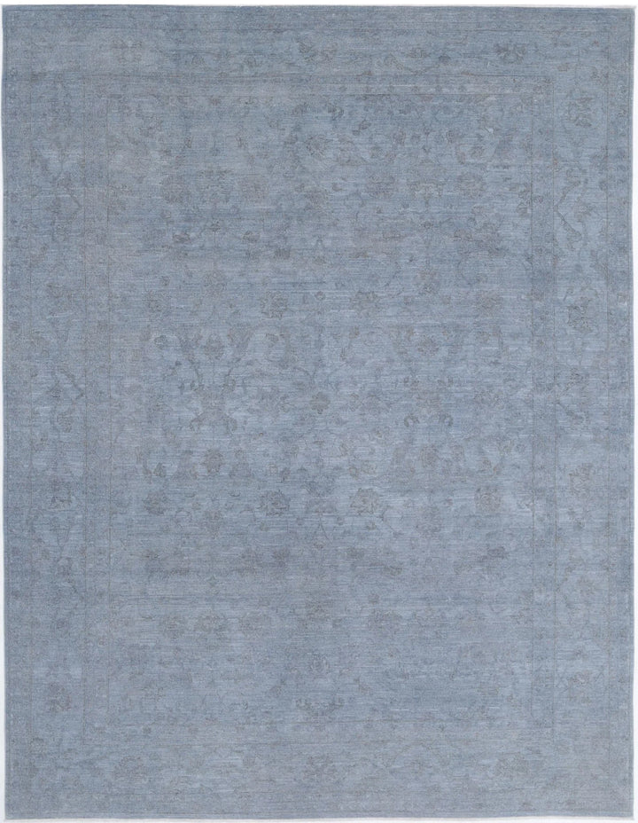 Afghan Overdye Rug 9' 6" x 12' 6" Hand-Knotted | No. AT52492