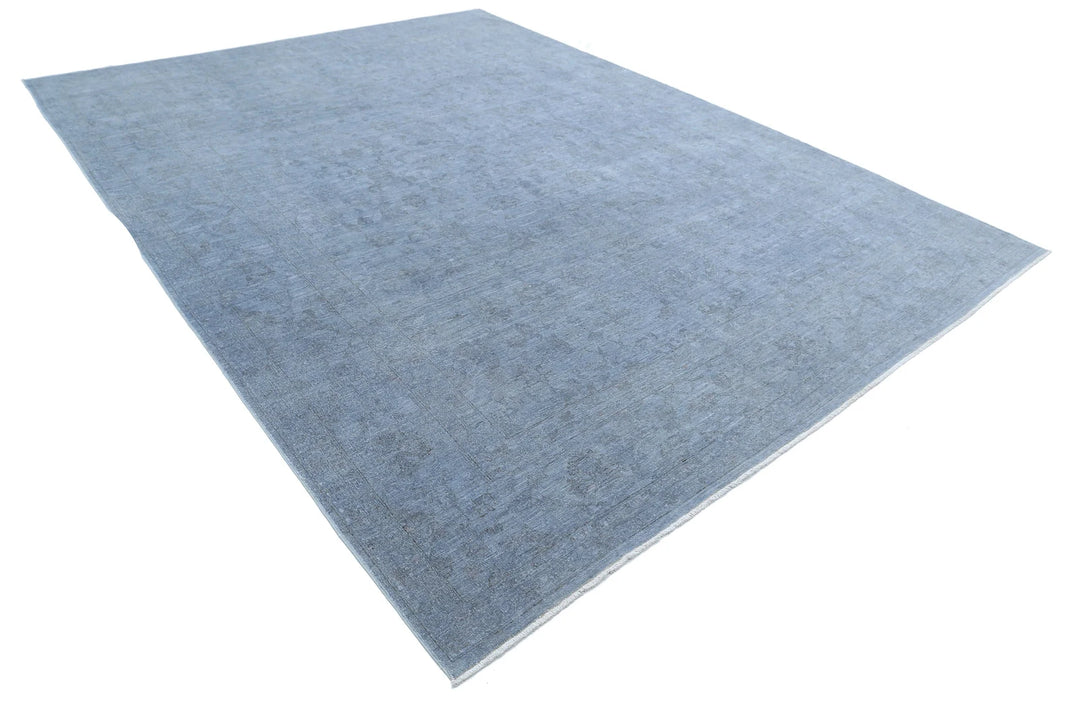 Afghan Overdye Rug 9' 6" x 12' 6" Hand-Knotted | No. AT52492