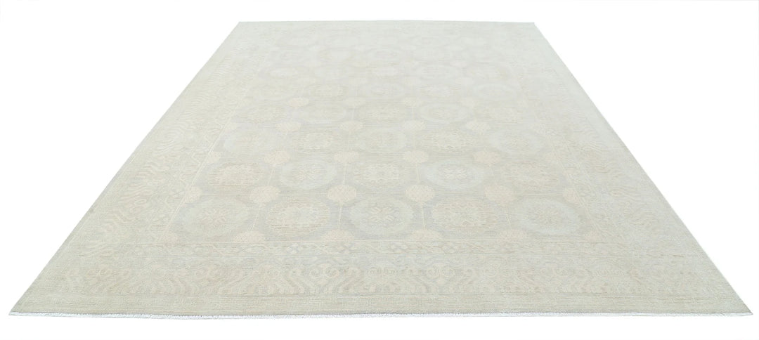 Afghan Khotan Rug 8' 10" x 11' 10" Hand-Knotted | No. AT52518