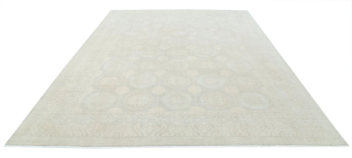 Afghan Khotan Rug 8' 10" x 11' 10" Hand-Knotted | No. AT52518