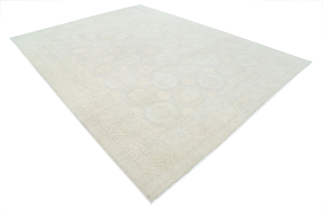 Afghan Khotan Rug 8' 10" x 11' 10" Hand-Knotted | No. AT52518