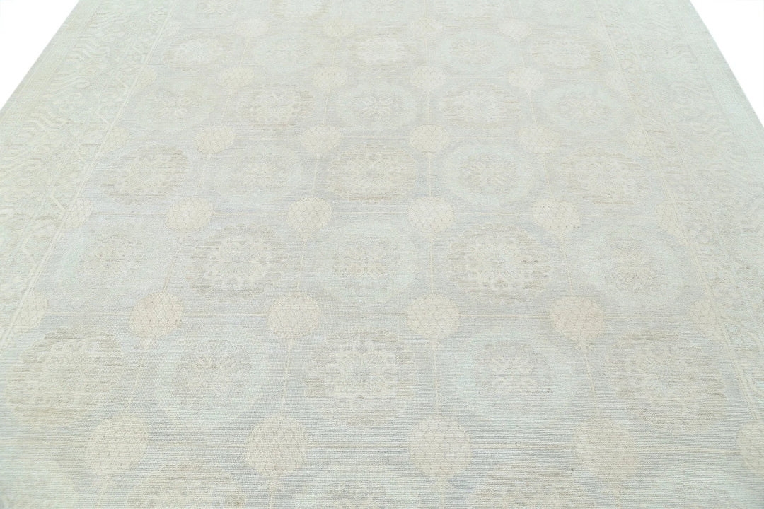 Afghan Khotan Rug 8' 10" x 11' 10" Hand-Knotted | No. AT52518