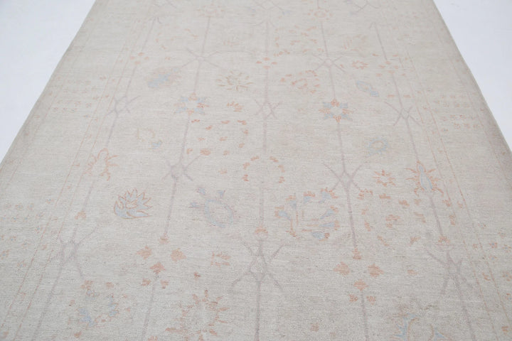 Ivory Afghan Serenity Rug 5' 11" x 14' 2" Hand-Knotted | No. AT52591