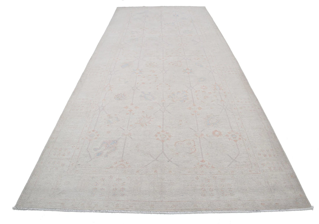 Ivory Afghan Serenity Rug 5' 11" x 14' 2" Hand-Knotted | No. AT52591