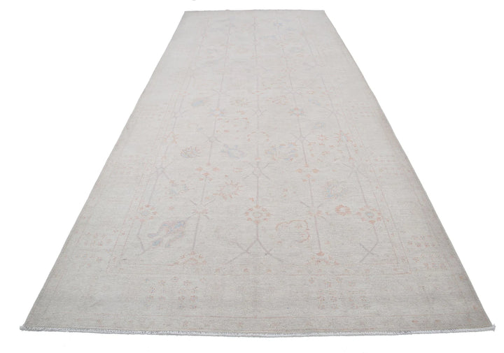 Ivory Afghan Serenity Rug 5' 11" x 14' 2" Hand-Knotted | No. AT52591