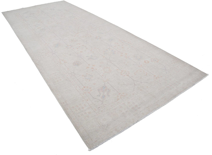 Ivory Afghan Serenity Rug 5' 11" x 14' 2" Hand-Knotted | No. AT52591