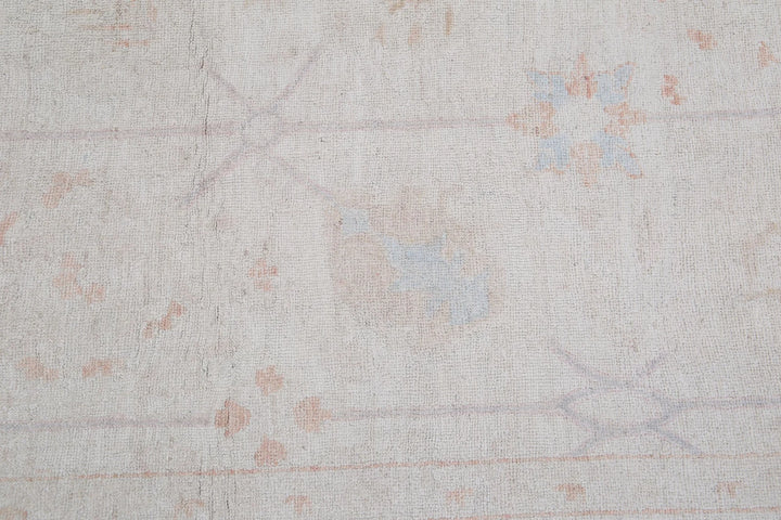 Ivory Afghan Serenity Rug 5' 11" x 14' 2" Hand-Knotted | No. AT52591
