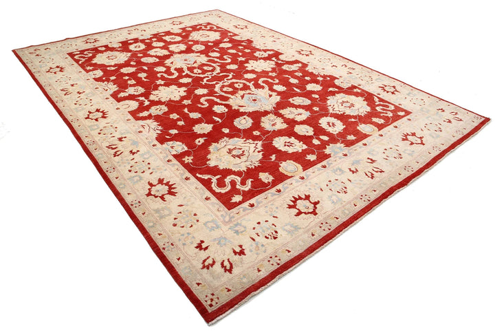Rust Afghan Ziegler Rug 8' 11" x 12' 5" Hand-Knotted | No. AT52654