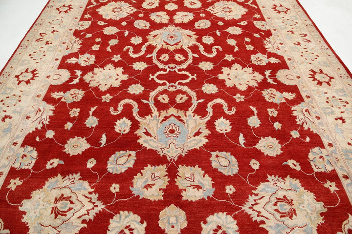 Rust Afghan Ziegler Rug 8' 11" x 12' 5" Hand-Knotted | No. AT52654