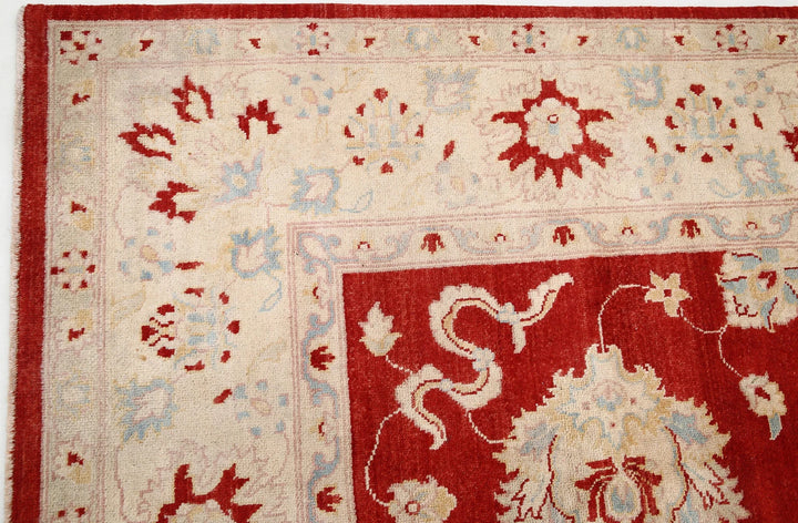 Rust Afghan Ziegler Rug 8' 11" x 12' 5" Hand-Knotted | No. AT52654