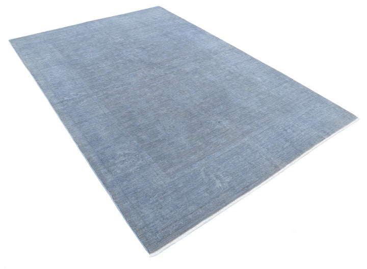 Afghan Overdye Rug 5' 11" x 8' 6" Hand-Knotted | No. AT52667
