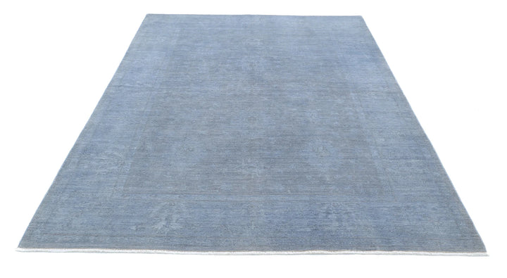 Afghan Overdye Rug 5' 11" x 8' 6" Hand-Knotted | No. AT52667