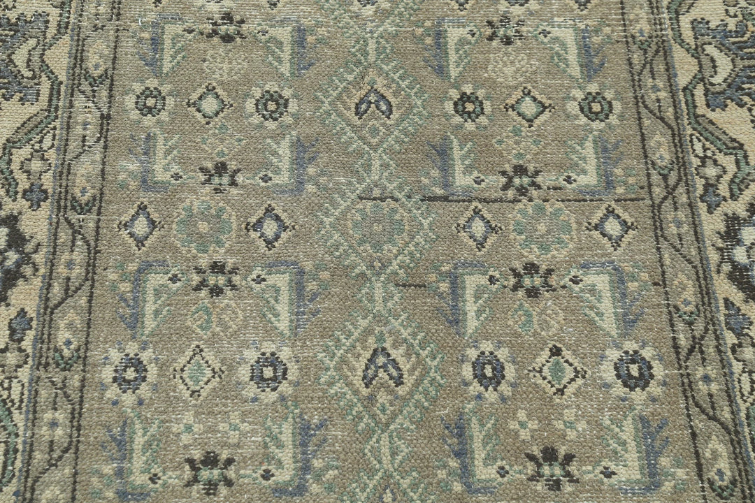 Persian Hamadan Runner Rug 3' 8" x 13' 10" Hand-Knotted | No. AT52720