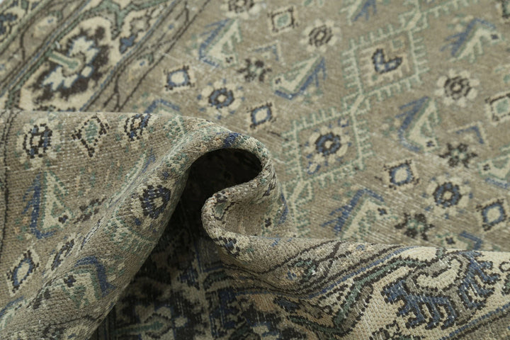 Persian Hamadan Runner Rug 3' 8" x 13' 10" Hand-Knotted | No. AT52720
