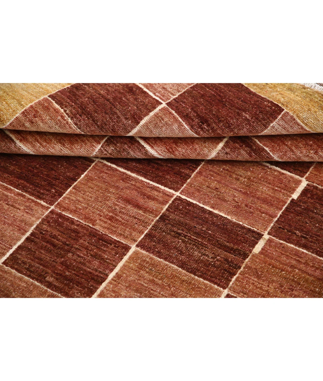 Afghan Modcar Rug 4' 10" x 6' 2" Hand-Knotted | No. AT52748