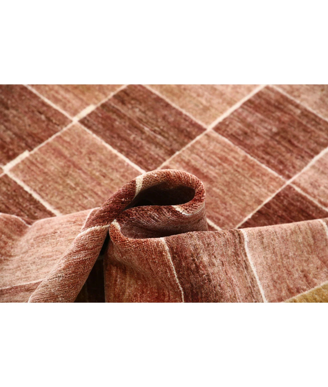 Afghan Modcar Rug 4' 10" x 6' 2" Hand-Knotted | No. AT52748