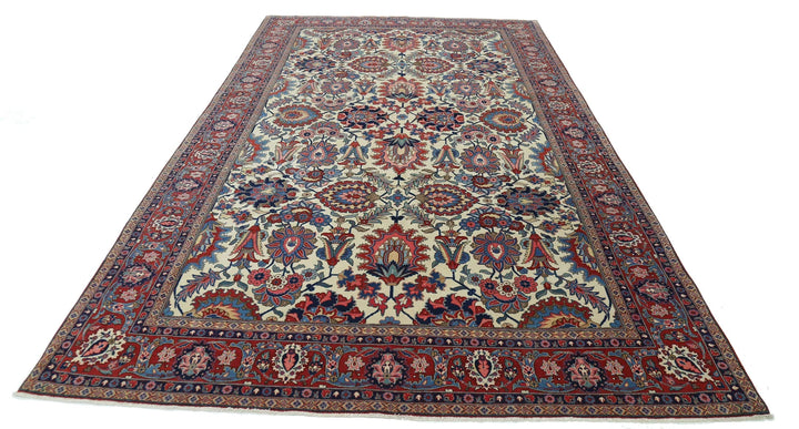 Persian Tehran Rug 6' 9" x 11' 0" Hand-Knotted | No. AT52751