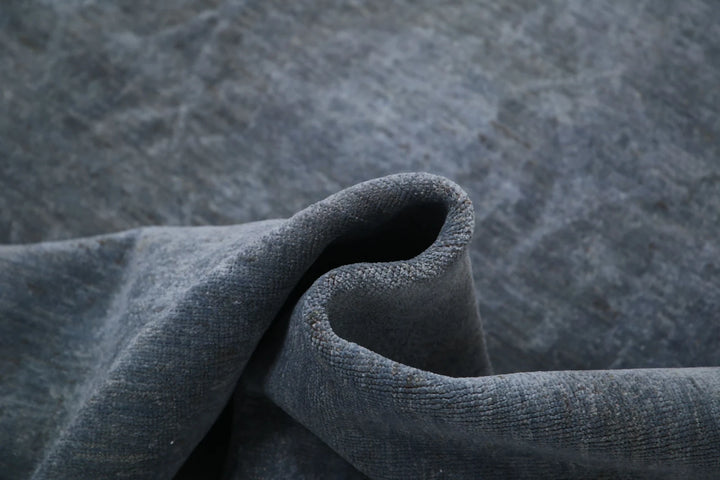 Grey Afghan Overdye Rug 7' 4" x 10' 2" Hand-Knotted | No. AT52752