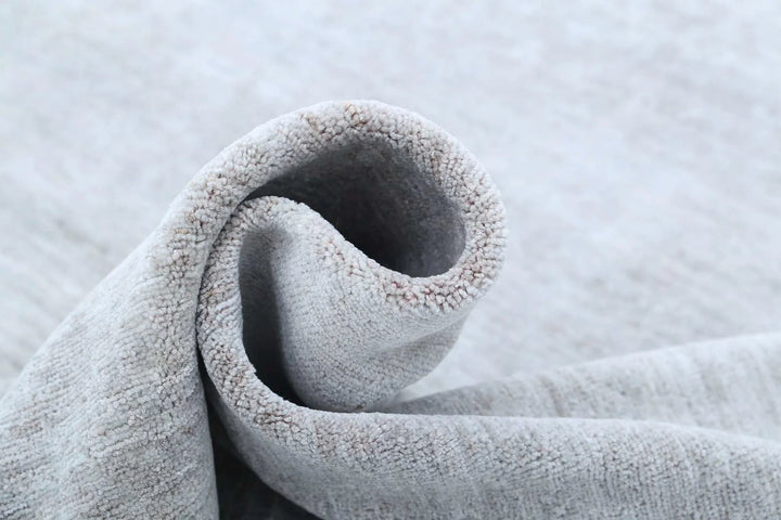 Grey Afghan Overdye Rug 9' 0" x 12' 4" Hand-Knotted | No. AT52802