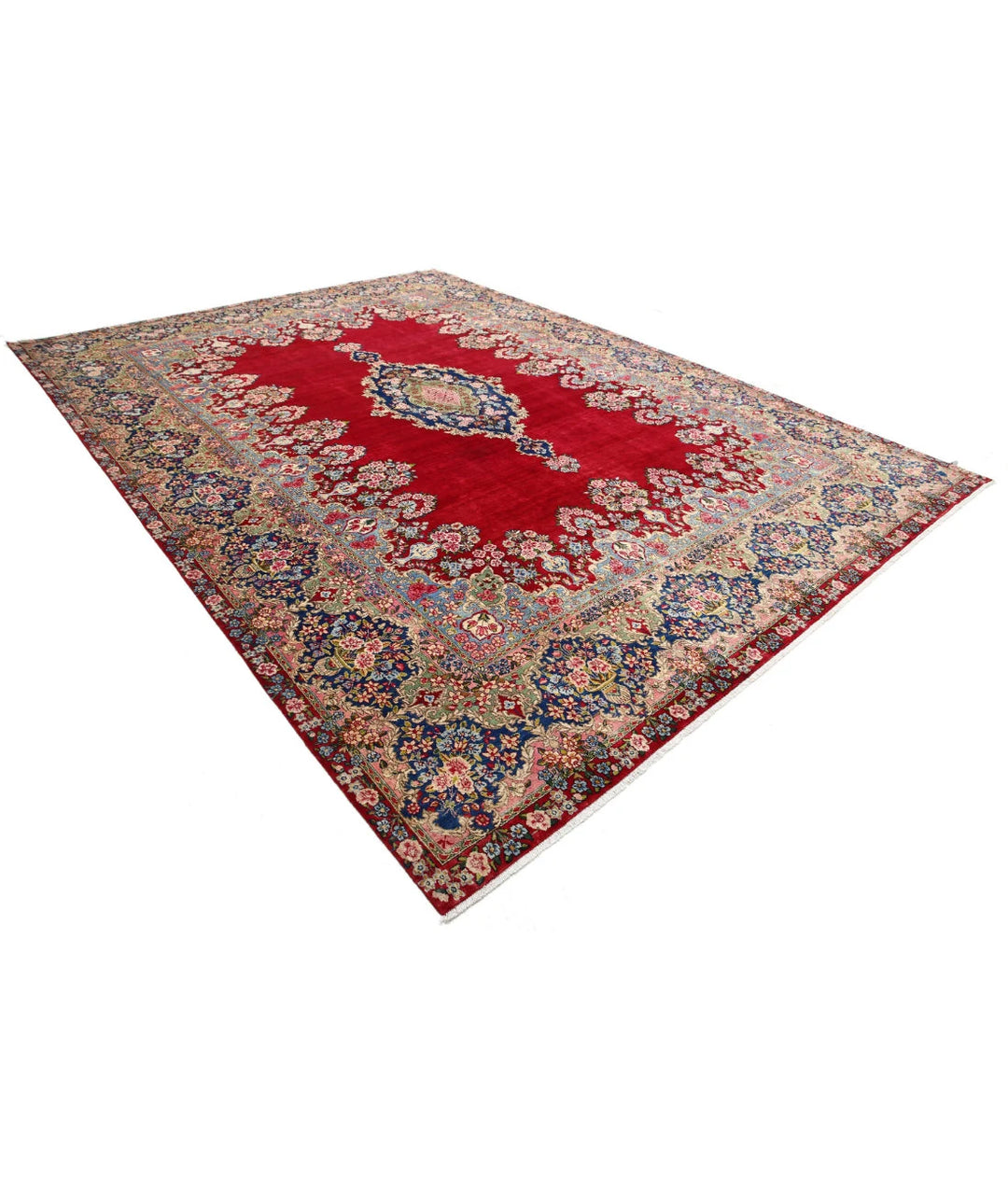 Persian Kerman Rug 9' 11" x 13' 9" Hand-Knotted | No. AT52880