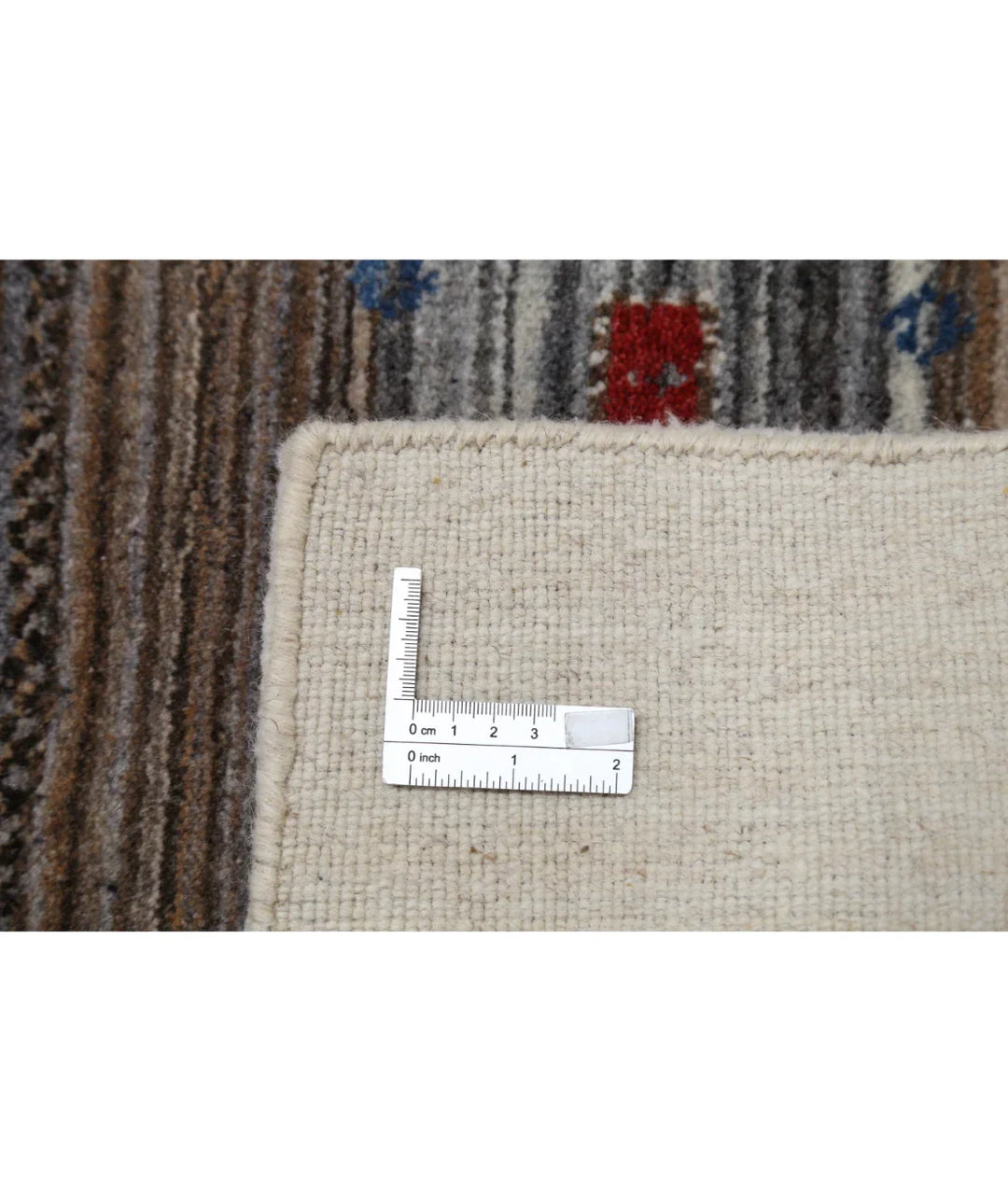 Ivory Indian Oriental Rug 5' 7" x 7' 10" Hand-Knotted | No. AT53058