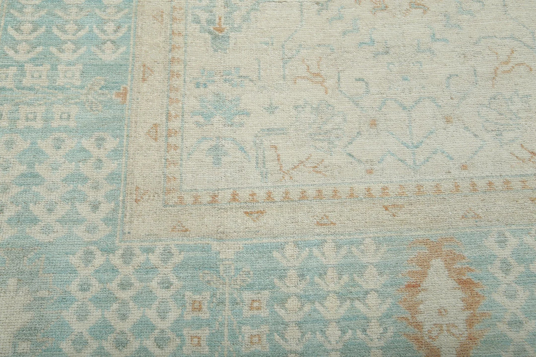 Afghan Oushak Rug 9' 1" x 12' 2" Hand-Knotted | No. AT53161