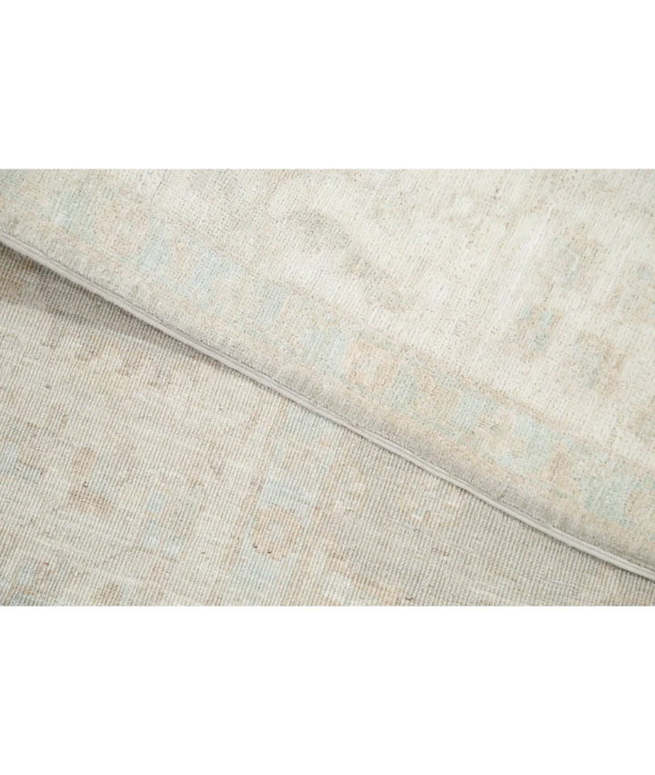 Green Afghan Serenity Rug 8' 1" x 9' 10" Hand-Knotted | No. AT53165