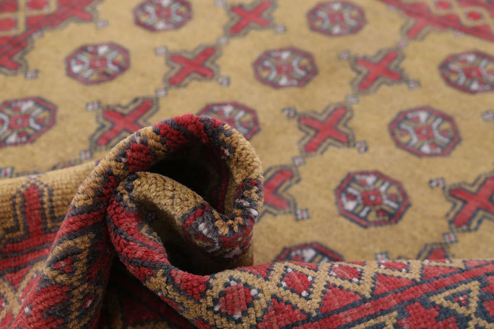 Afghan Akcha Revival Rug 5' 0" x 6' 3" Hand-Knotted | No. AT53450