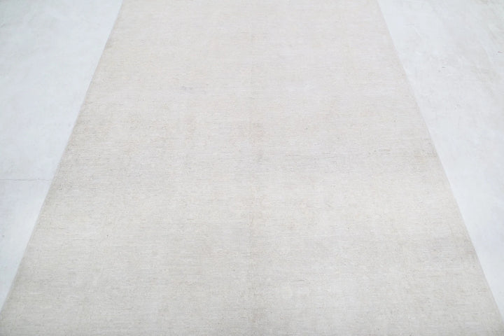 Afghan Tabriz Rug 4' 9" x 10' 9" Hand-Knotted | No. AT53502