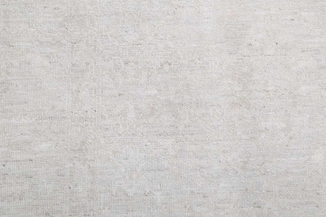 Afghan Tabriz Rug 4' 9" x 10' 9" Hand-Knotted | No. AT53502