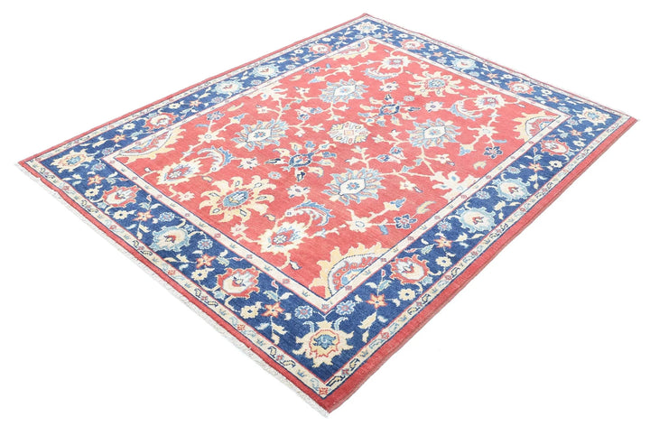 Afghan Ziegler Farhan Gul Rug 5' 0" x 6' 5" Hand-Knotted | No. AT53600