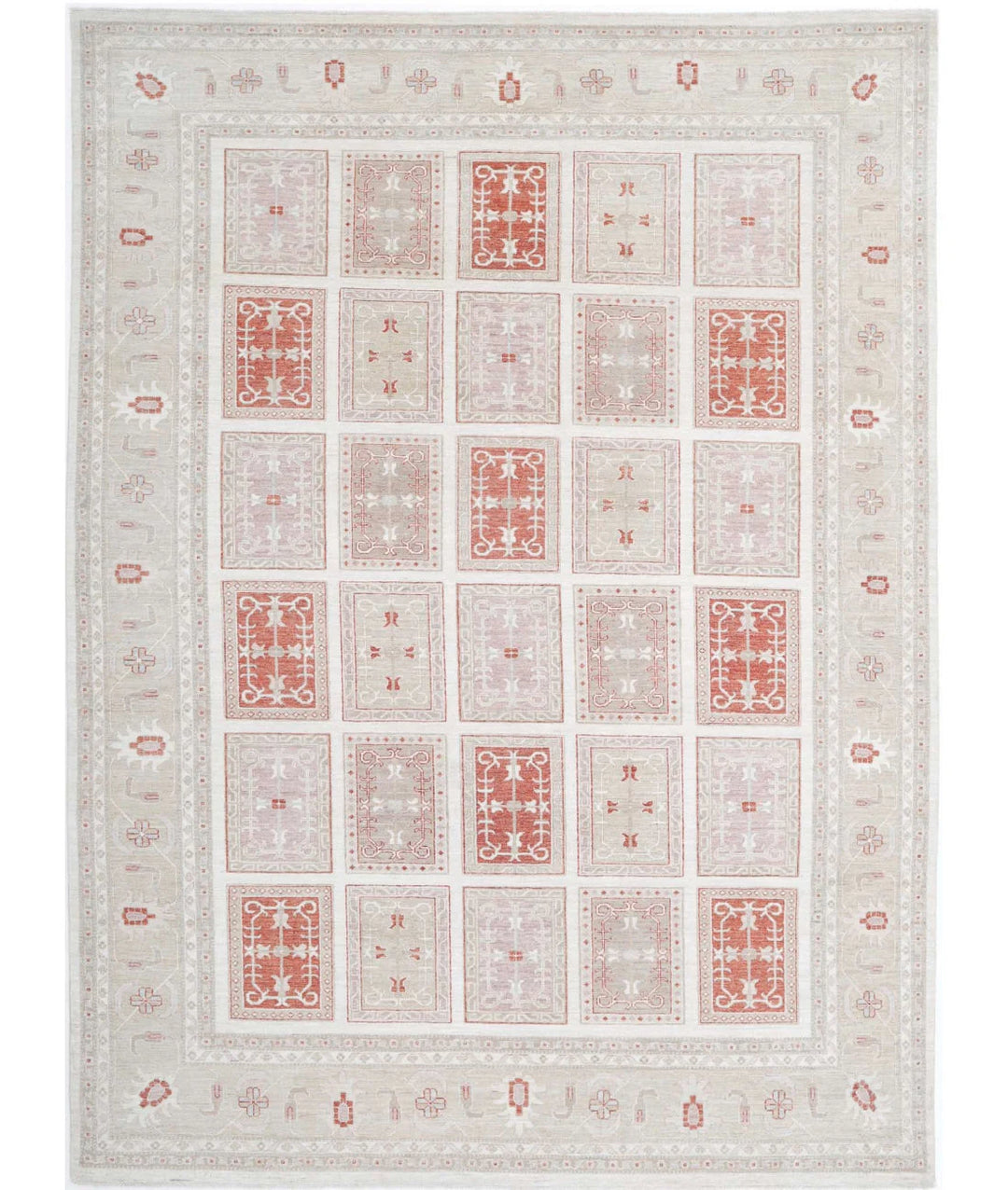 Afghan Bakhtiari Rug 8' 4" x 11' 6" Hand-Knotted | No. AT53764