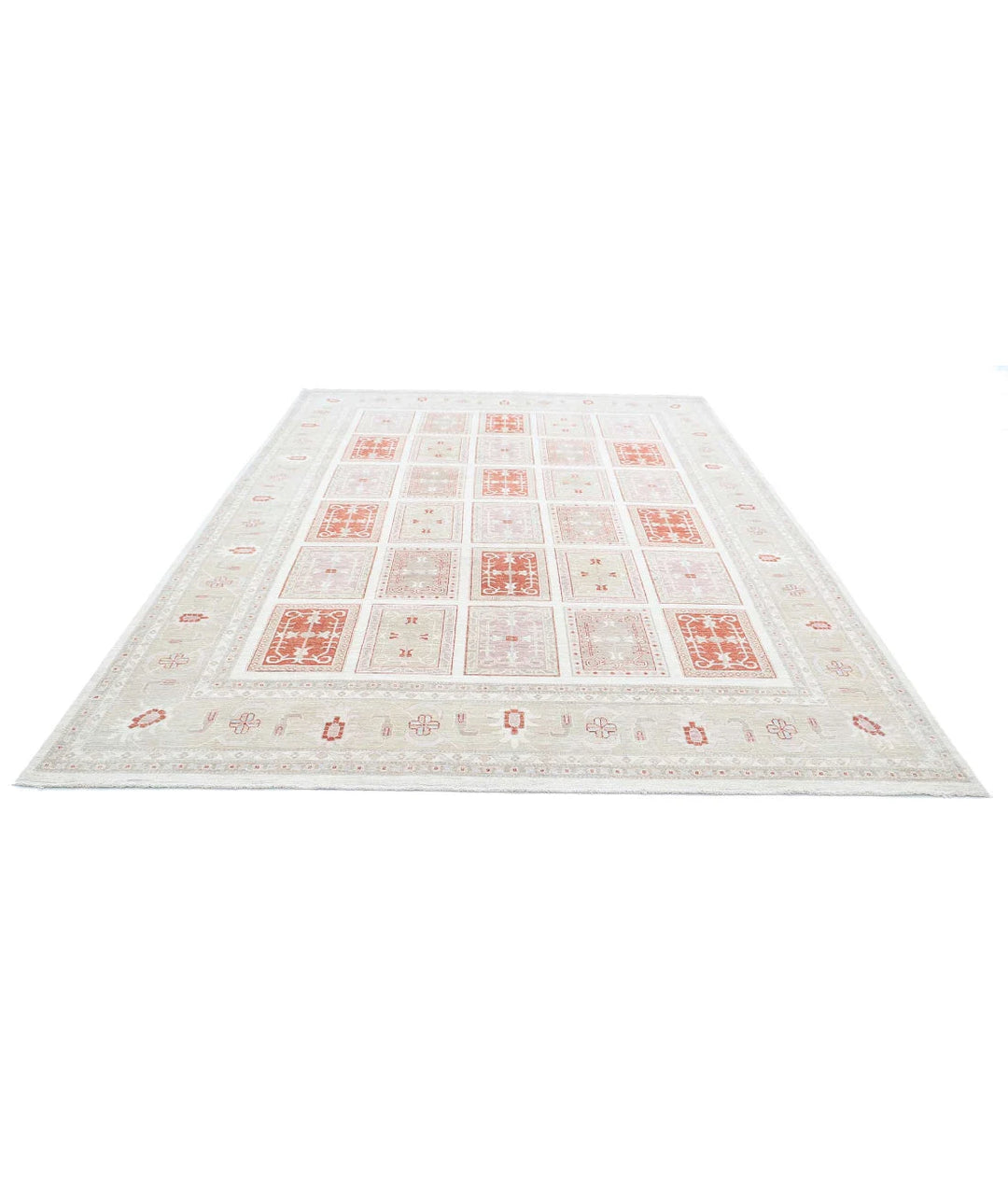 Afghan Bakhtiari Rug 8' 4" x 11' 6" Hand-Knotted | No. AT53764