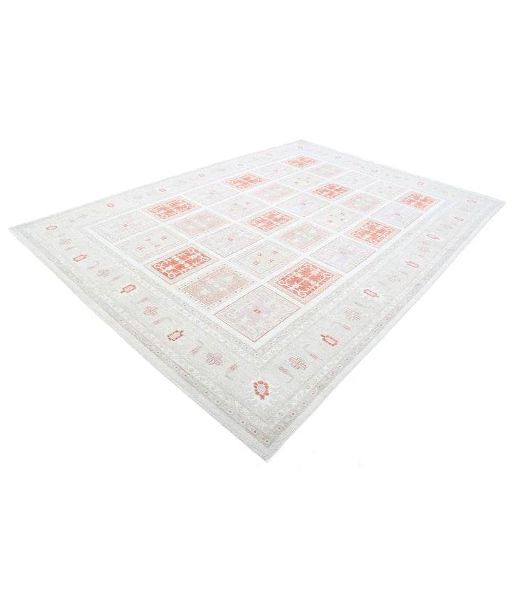 Afghan Bakhtiari Rug 8' 4" x 11' 6" Hand-Knotted | No. AT53764