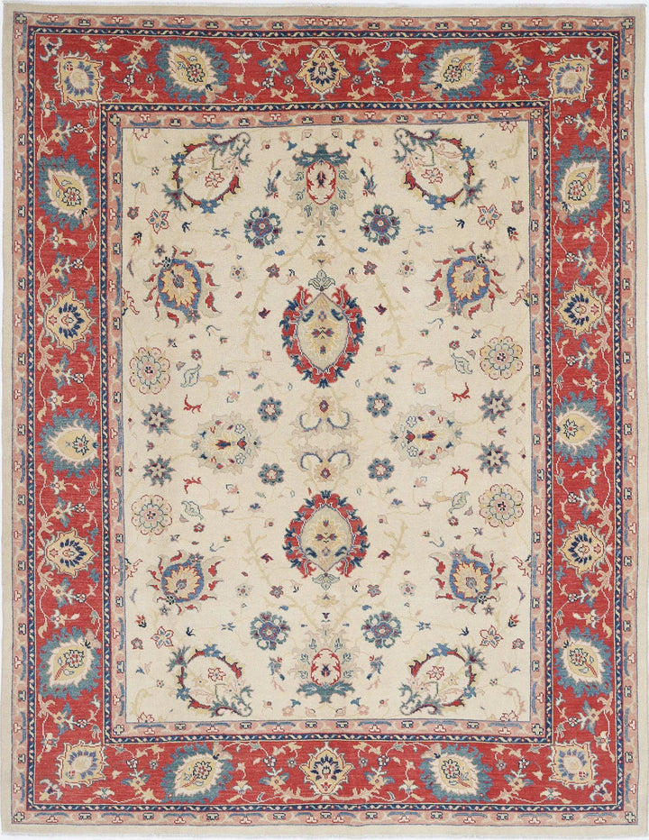 Afghan Ziegler Rug 8' 0" x 10' 2" Hand-Knotted | No. AT53771