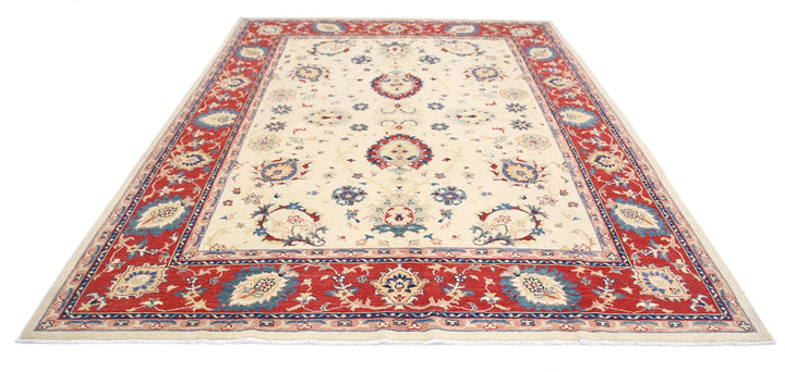 Afghan Ziegler Rug 8' 0" x 10' 2" Hand-Knotted | No. AT53771