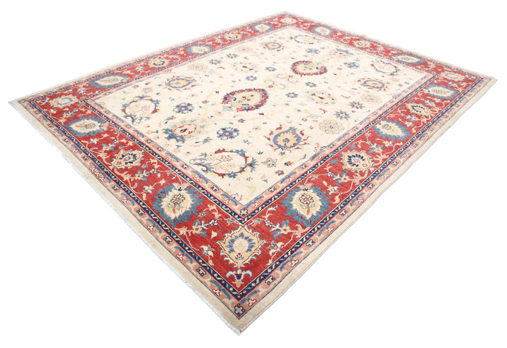 Afghan Ziegler Rug 8' 0" x 10' 2" Hand-Knotted | No. AT53771
