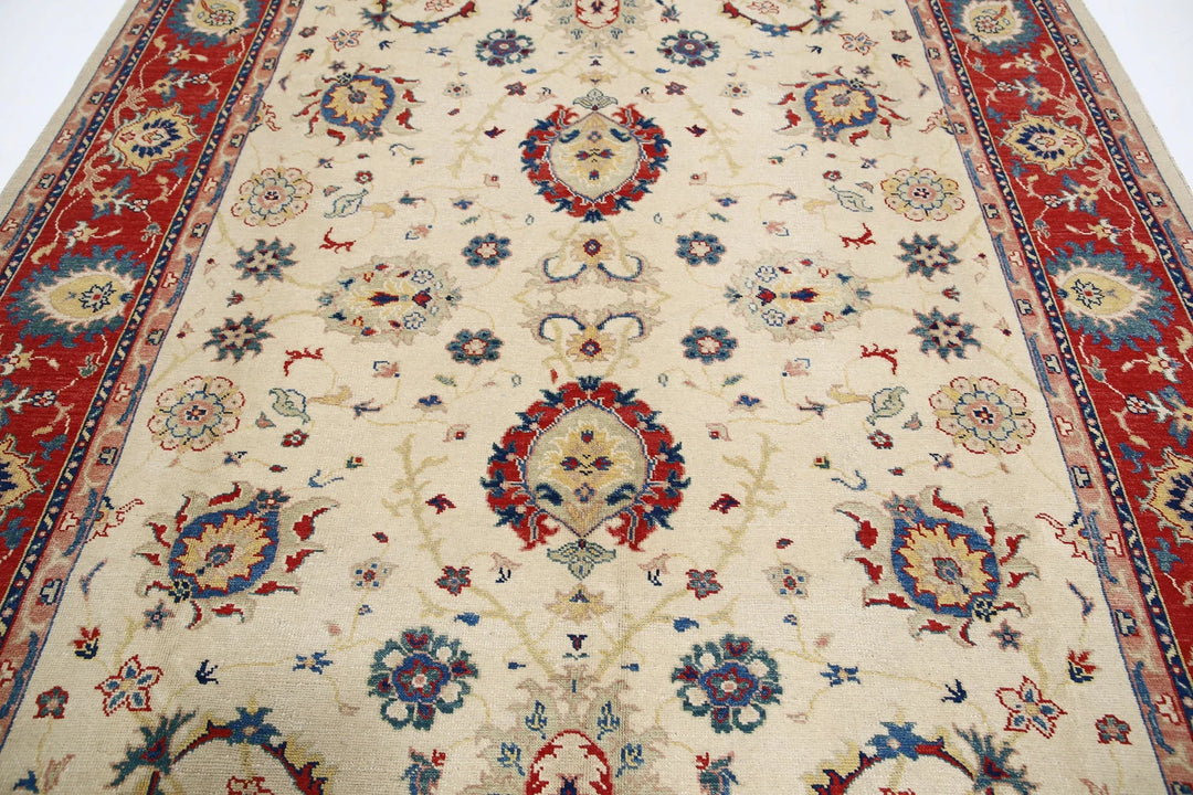 Afghan Ziegler Rug 8' 0" x 10' 2" Hand-Knotted | No. AT53771