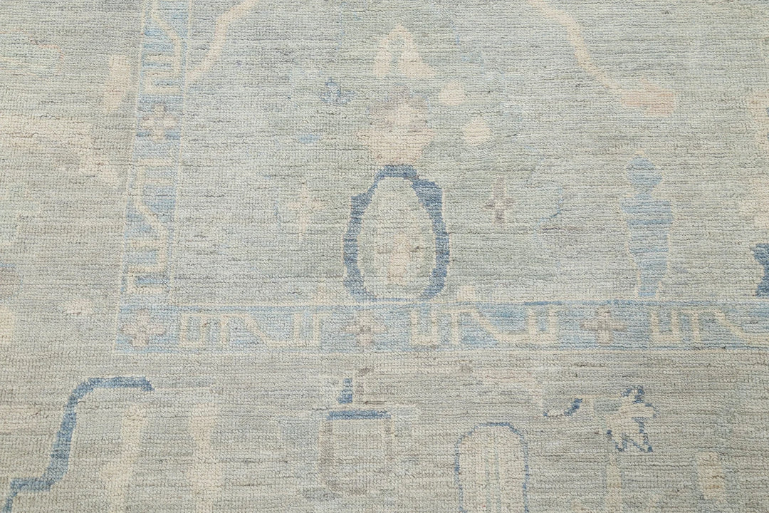 Afghan Oushak Rug 7' 10" x 9' 9" Hand-Knotted | No. AT53811