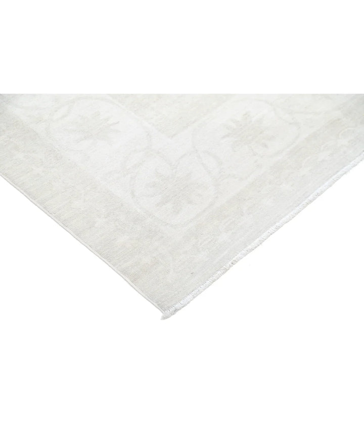 Brown Afghan Tabriz Rug 9' 1" x 11' 11" Hand-Knotted | No. AT53861