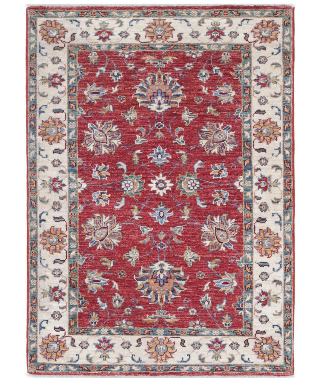 Afghan Ziegler Farhan Rug 2' 8" x 3' 9" Hand-Knotted | No. AT53882