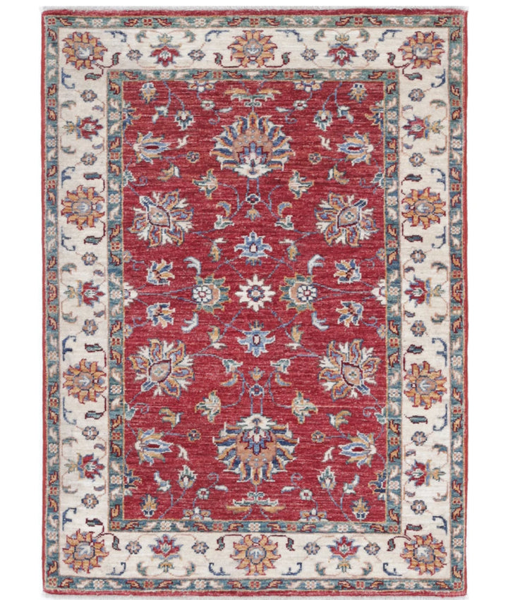 Afghan Ziegler Farhan Rug 2' 8" x 3' 9" Hand-Knotted | No. AT53882