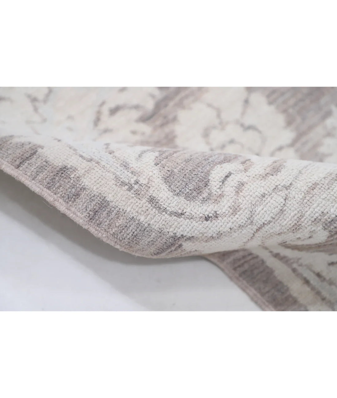 Brown Afghan Tabriz Rug 6' 2" x 8' 1" Hand-Knotted | No. AT53951