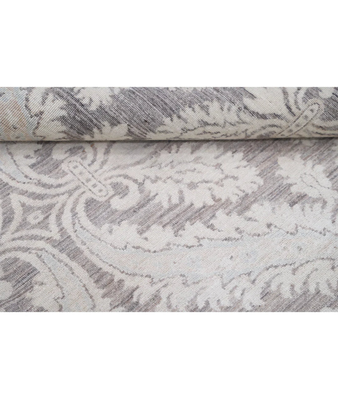 Brown Afghan Tabriz Rug 6' 2" x 8' 1" Hand-Knotted | No. AT53951
