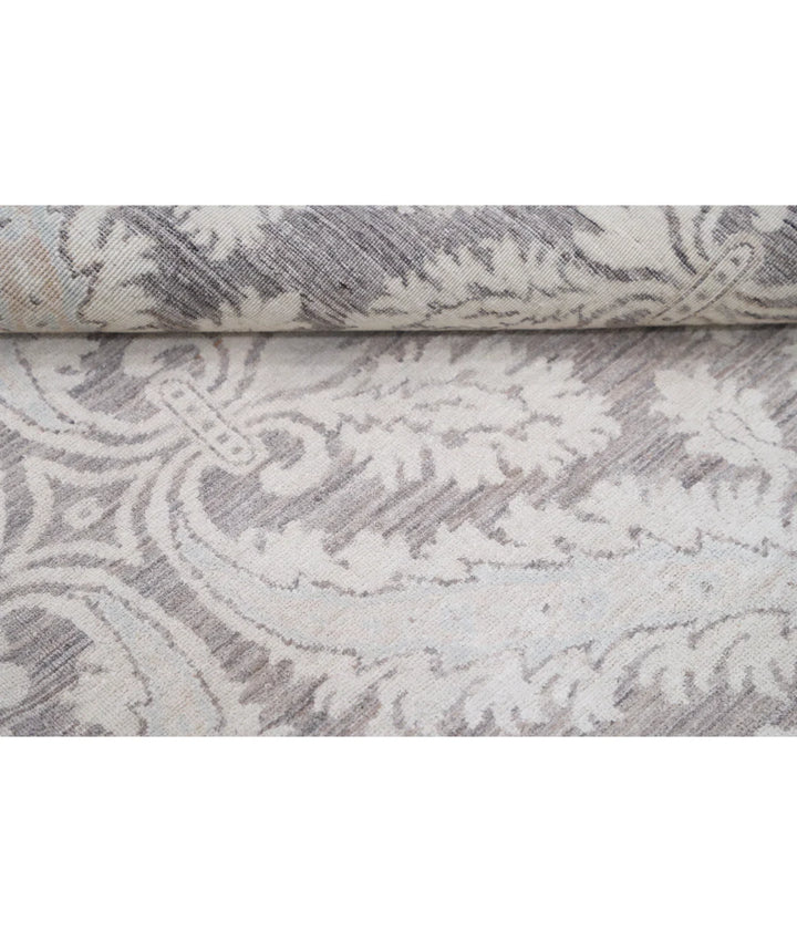Brown Afghan Tabriz Rug 6' 2" x 8' 1" Hand-Knotted | No. AT53951