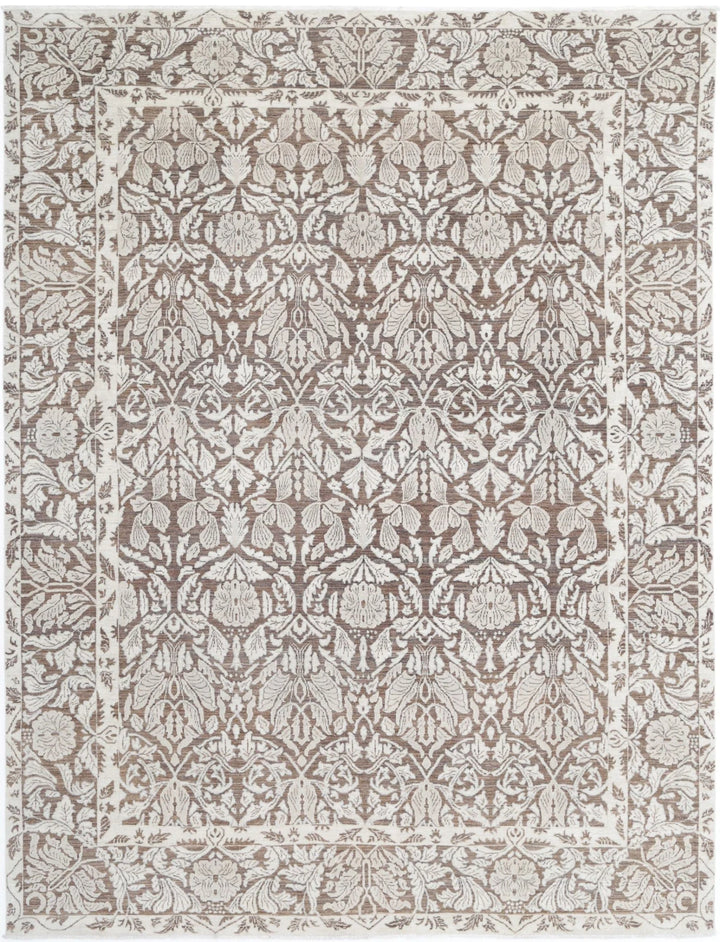 Afghan Serenity Rug 7' 10" x 10' 3" Hand-Knotted | No. AT54072