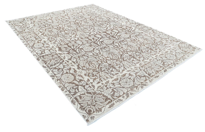 Afghan Serenity Rug 7' 10" x 10' 3" Hand-Knotted | No. AT54072