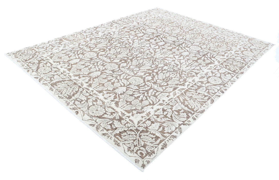 Afghan Serenity Rug 7' 10" x 10' 3" Hand-Knotted | No. AT54072